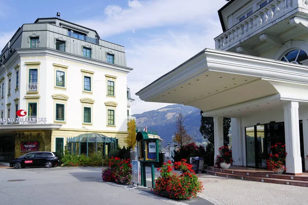 Zell See Stare Miasto Stolicą Administracyjną Stanie Salzburg Austria — Zdjęcie stockowe