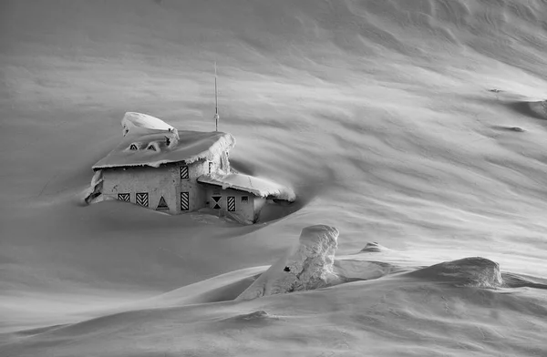 Krásné Zasněžené Hory Transylvánské Alpy Rumunsko Alpská Krajina Horách — Stock fotografie