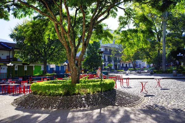 Arquitectura Tradicional Pintoresco Pueblo Jardín Antioquia Colombia América Del Sur — Foto de Stock