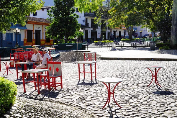 Arquitectura Tradicional Pintoresco Pueblo Jardín Antioquia Colombia América Del Sur —  Fotos de Stock