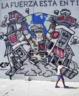 Ünlü Bölge 13 Medellin, Kolombiya, Güney Amerika