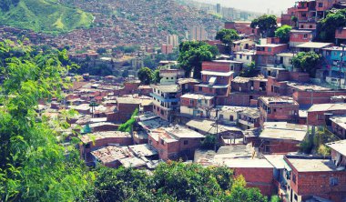 Ünlü Bölge 13 Medellin, Kolombiya, Güney Amerika