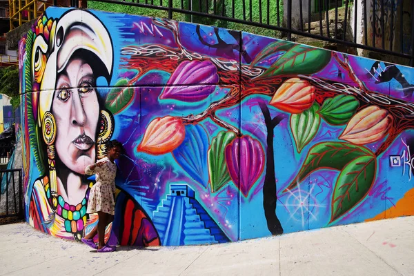 Ünlü Bölge 13 Medellin, Kolombiya, Güney Amerika