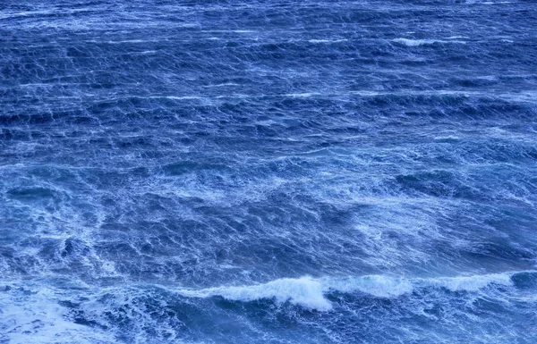 Hermoso Mar Tormentoso Fondo Natural Abstracto Rompiendo Olas Desastre Natural — Foto de Stock