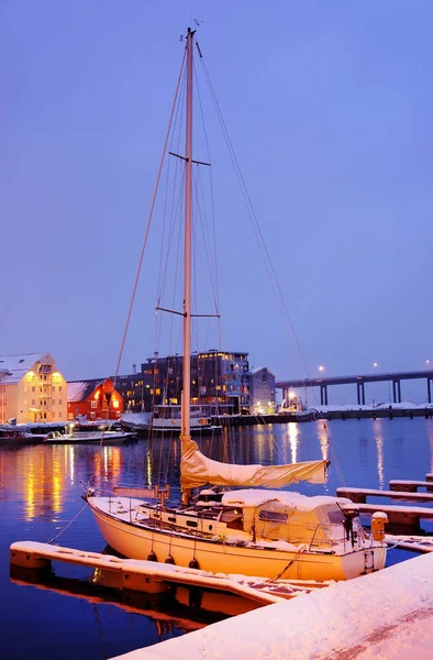 Harbour Tromso Norway Europe Tromso Considered Northernmost City World — Stock Photo, Image