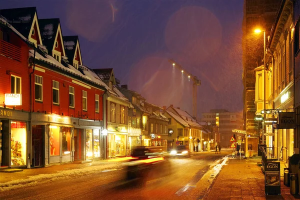 Architektur Von Tromso Die Nördlichste Stadt Der Welt Mit Über — Stockfoto