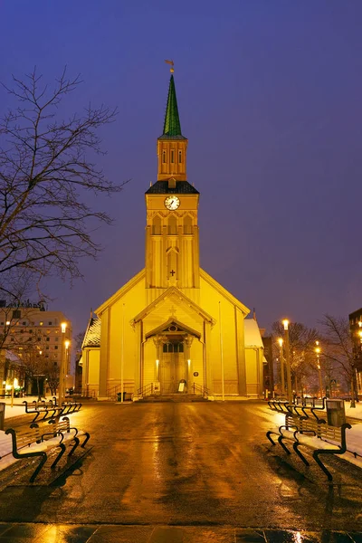 Catedral Cúpula Tromso Noruega Europa — Fotografia de Stock