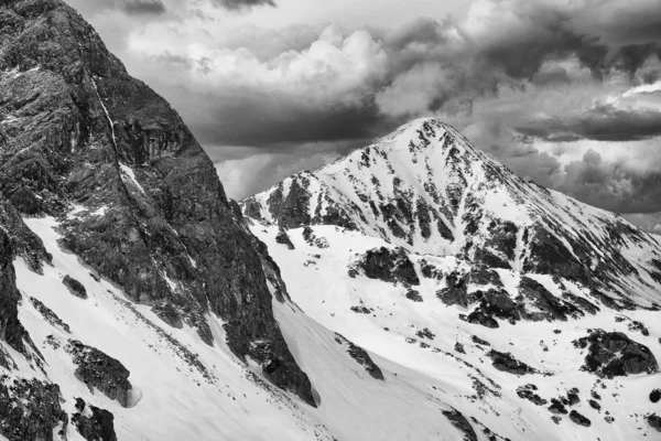 Inverno Paisagem Alpina Parque Nacional Retezat Cárpatos Romênia Europa Neve — Fotografia de Stock