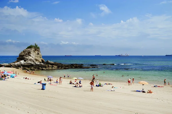 Plaża Kantabrii Hiszpania Europa — Zdjęcie stockowe