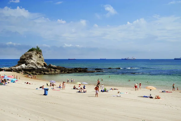 Strand Kantabrien Spanien Europa — Stockfoto