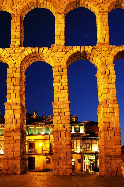 Roman Aqueduct Segovia Spain Declared World Heritage Sites Unesco Europe — Stock Photo, Image