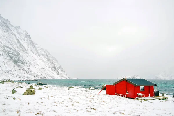 Traditional Fishermen Cabins Lofoten Archipelago Norway Europe — Stock Photo, Image