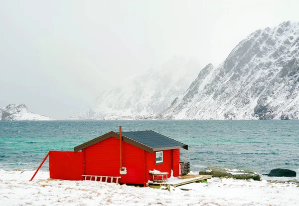 Cabine Pescatori Tradizionali Nell Arcipelago Lofoten Norvegia Europa — Foto Stock