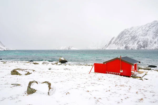 Cabine Pescatori Tradizionali Nell Arcipelago Lofoten Norvegia Europa — Foto Stock