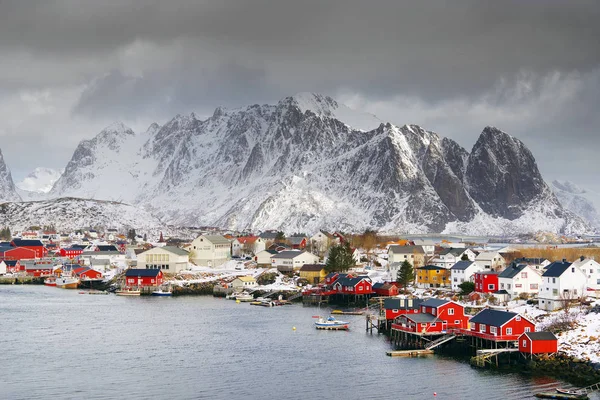 Traditional Fishermen Cabins Lofoten Archipelago Norway Europe — Stock Photo, Image