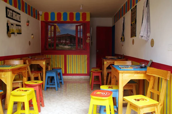 Colorful Streets Guatape Village Colombia South America — Stock Photo, Image