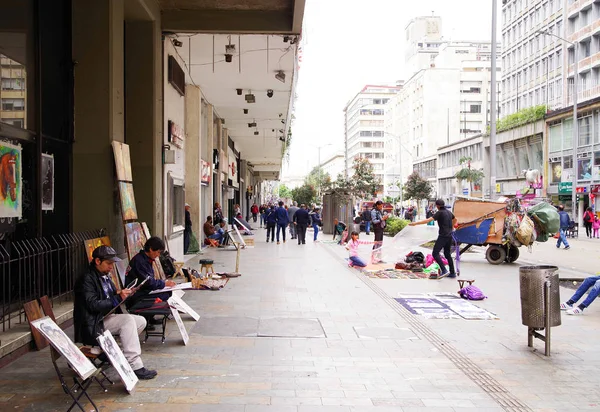 Straßenszene Bogota Kolumbien Südamerika — Stockfoto