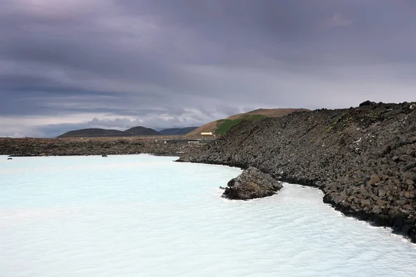 Sopečná Krajina Modré Laguny Islandu Evropa — Stock fotografie