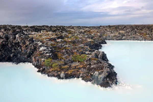 Vulkaniska Landskapet Blå Lagunen Island Europa — Stockfoto