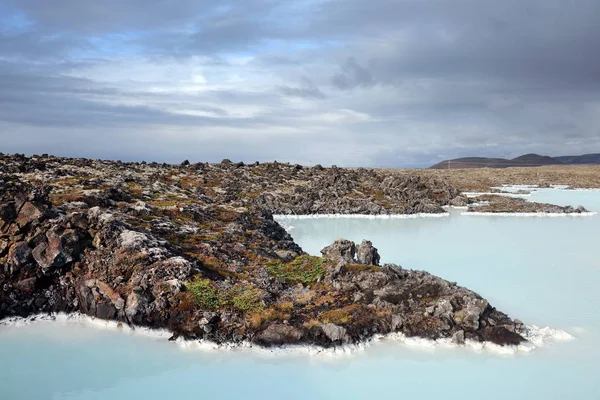 Paisagem Vulcânica Lagoa Azul Islândia Europa — Fotografia de Stock