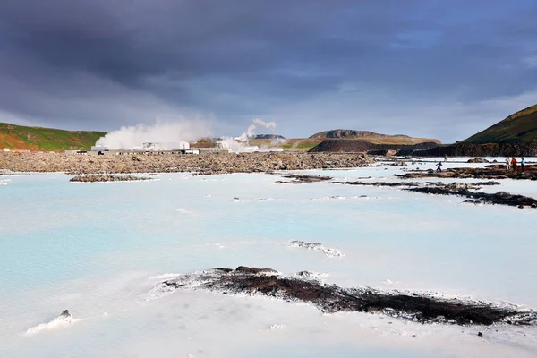 Вулканический Ландшафт Голубой Лагуны Исландии Европа — стоковое фото