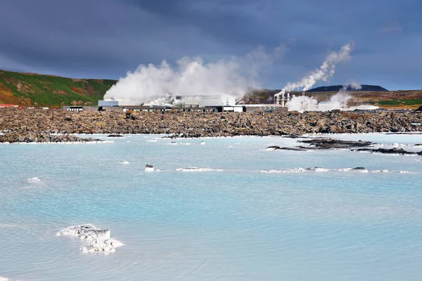 Vulkaniska Landskapet Blå Lagunen Island Europa — Stockfoto