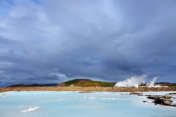 Wulkaniczny Krajobraz Błękitnej Laguny Islandii Europa — Zdjęcie stockowe