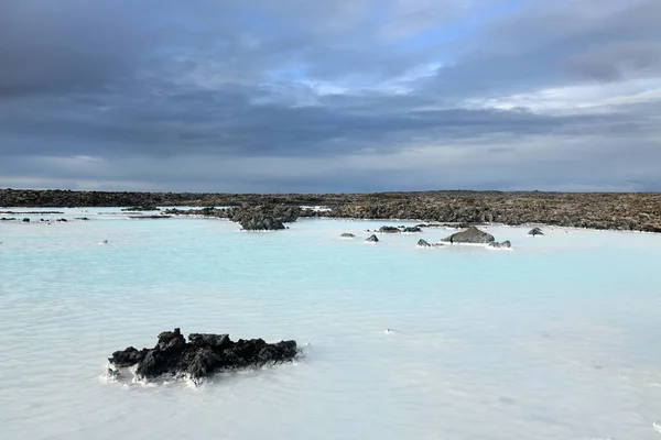 Vulkaniska Landskapet Blå Lagunen Island Europa — Stockfoto