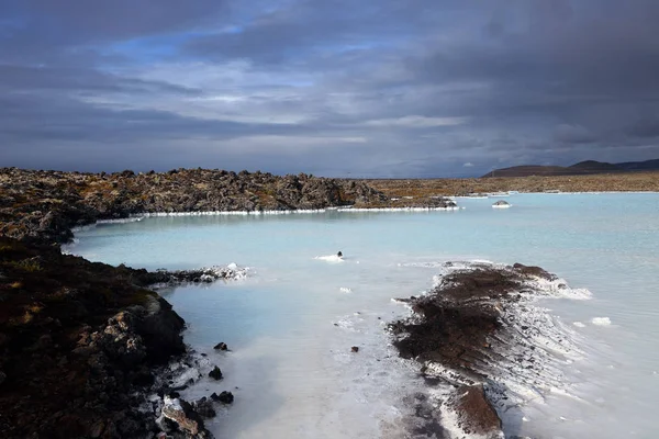 Vulkaniska Landskapet Blå Lagunen Island Europa — Stockfoto