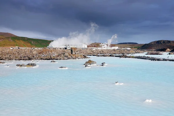 Vulkaniska Landskapet Blå Lagunen Island Europa — Stockfoto