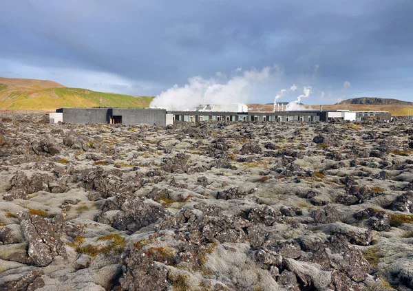 Vulkaniska Landskapet Blå Lagunen Island Europa — Stockfoto