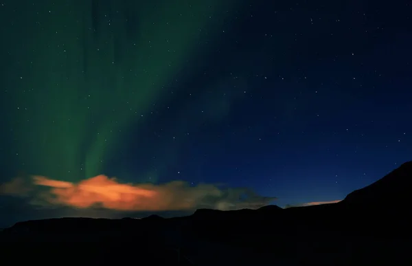 Aurora Boreal Islandia Europa — Foto de Stock