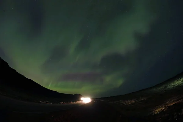 Aurora Borealis Izlandon Európában — Stock Fotó