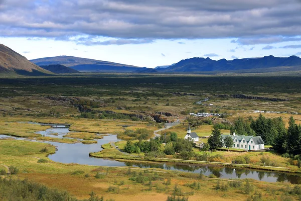 Εθνικό Πάρκο Pingvellir Στην Ισλανδία Ευρώπη — Φωτογραφία Αρχείου