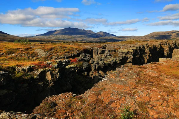 Εθνικό Πάρκο Pingvellir Στην Ισλανδία Ευρώπη — Φωτογραφία Αρχείου