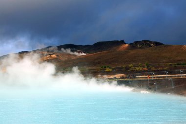 İzlanda 'da İzlanda, İzlanda, İzlanda, İzlanda yakınlarındaki Hver jeotermal bölgesi