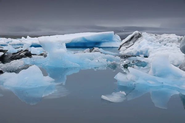 Jokullsarlon的风暴景观 — 图库照片