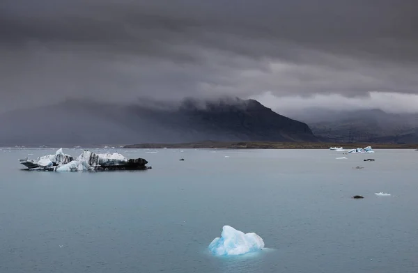 Paisagem Tempestuosa Jokullsarlon Islândia Europa — Fotografia de Stock