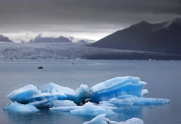 Jokullsarlon的风暴景观 — 图库照片