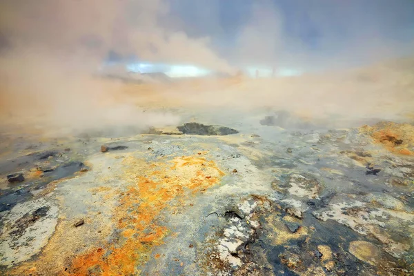 Región Geotérmica Hverir Islandia Cerca Del Lago Myvatn Islandia Europa — Foto de Stock