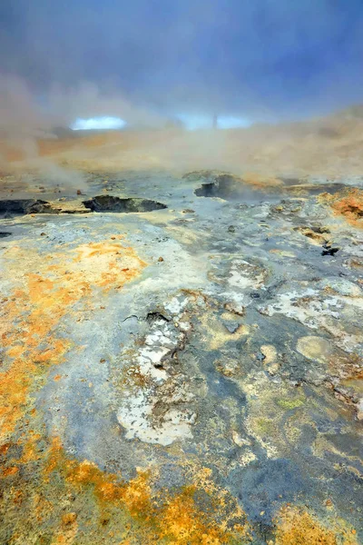 Geothermal Region Hverir Iceland Myvatn Lake Iceland Europe — Stock Photo, Image