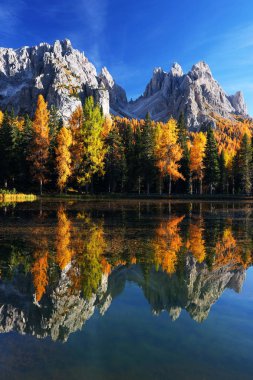 Autumn landscape in Cadini di Misurina, Dolomites, Italy, Europe clipart