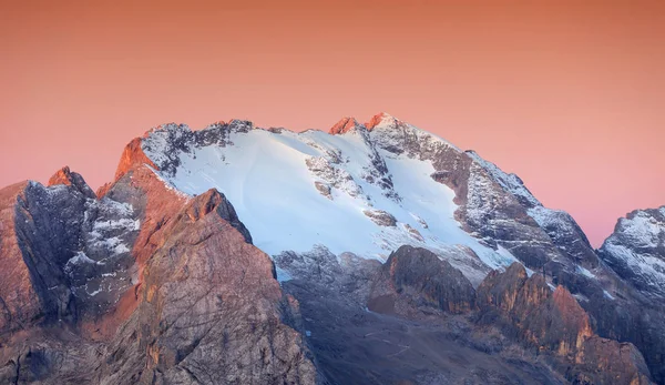 Sonnenaufgangslicht Den Dolomiten Italien Europa — Stockfoto