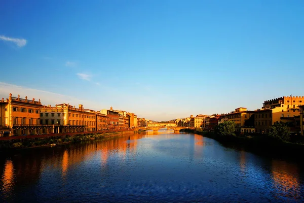 Floden Arno Florens Italien — Stockfoto