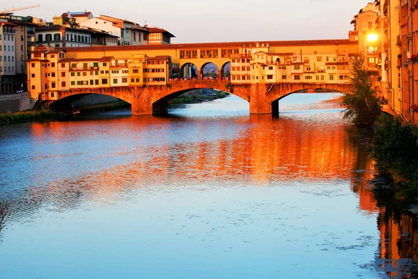 Arno Rivier Florence Italië — Stockfoto