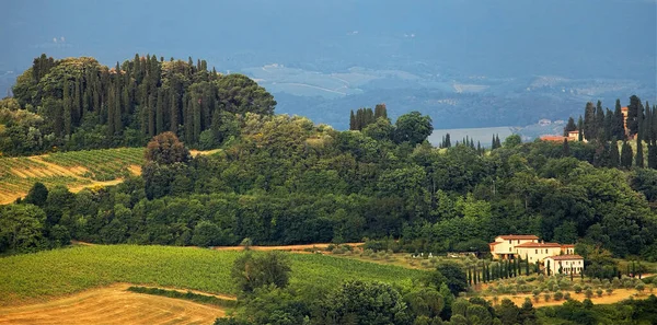 トスカーナの風景 イタリアの夏の風景 — ストック写真