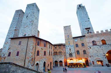 San Gimignano Ortaçağ Köyü, İtalya, Avrupa