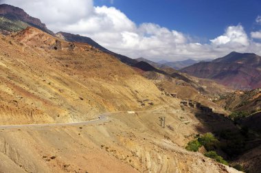 Atlas Dağları Alp manzarası, Güney Fas, Afrika