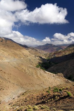 Atlas Dağları Alp manzarası, Güney Fas, Afrika