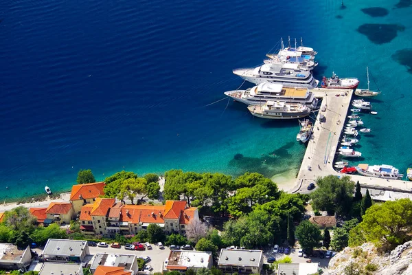 Vista Aérea Omis Resort Croácia Europa — Fotografia de Stock